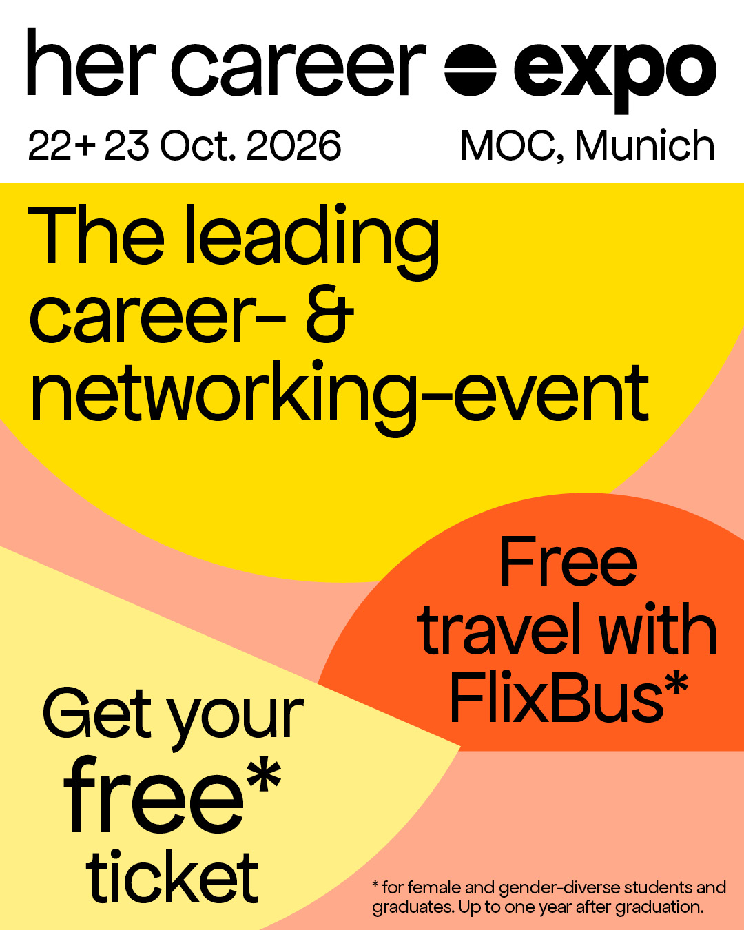 herCAREER Expo for Students with free tickets