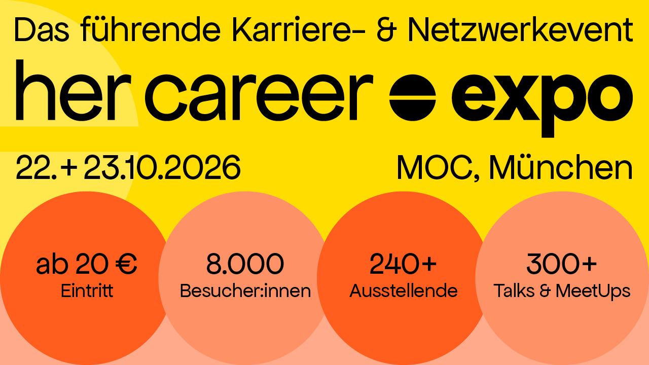herCAREER Expo 2026 mit 240 Aussteller:innen